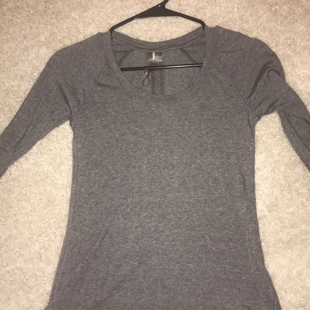grey long sleeve